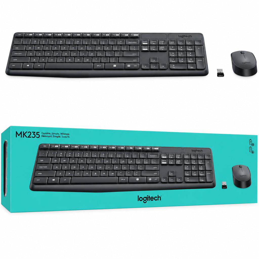 Logitech MK235 Wireless Keyboard and Mouse Combo for PC - Gomix Brands Outlet